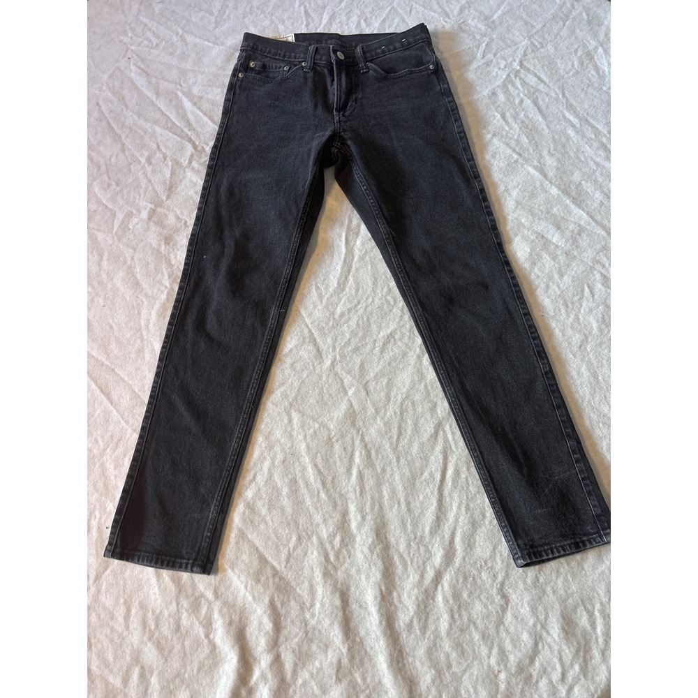 Abercrombie & Fitch Skinny Jeans Mens 28x32 Black Faded Denim Casual